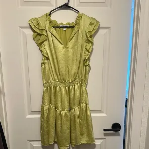Ruffled Green Dress